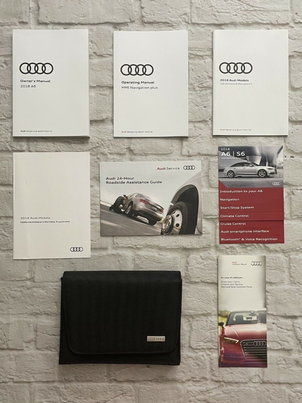 2018 Audi A6 S6 Sedan Owners Manual 4.0L 3.0L 2.0L